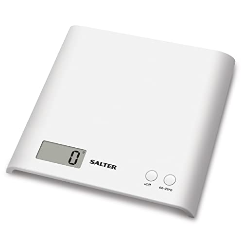 Salter 1066 WHDR15 Báscula De Cocina Digital, Pantalla LCD, Diseño Fino, Función ‘Añadir Y...