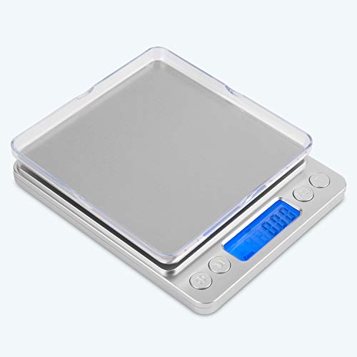 mafiti MK200 Báscula Digital para Cocina de Acero Inoxidable,0.1 g/ 3kg,Balanza de Alimentos...